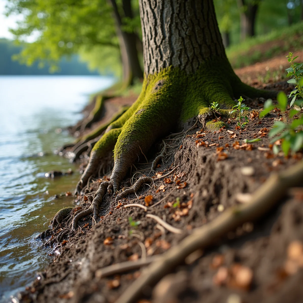 Lake Norman waterfront lot showing Duke Energy 760-foot shoreline buffer zone