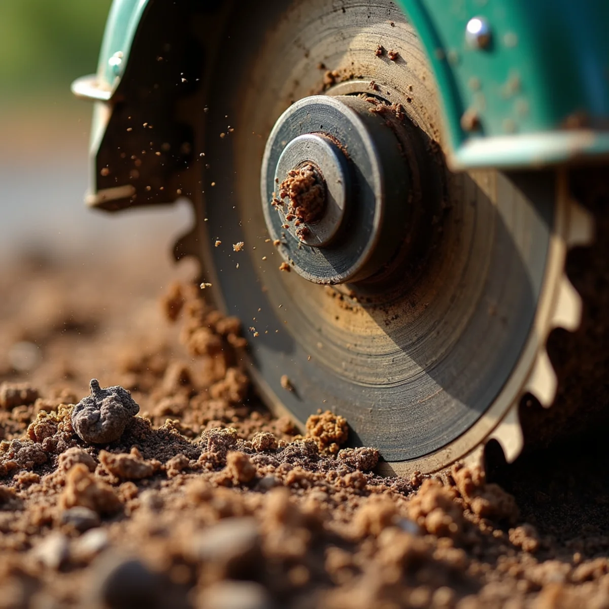 Tracked commercial stump grinder grinding pine stump below grade in Lake Norman